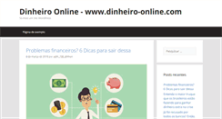 Desktop Screenshot of dinheiro-online.com